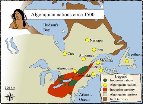 Algonquians Around 1500 Societies And Territories Learn RÉcit