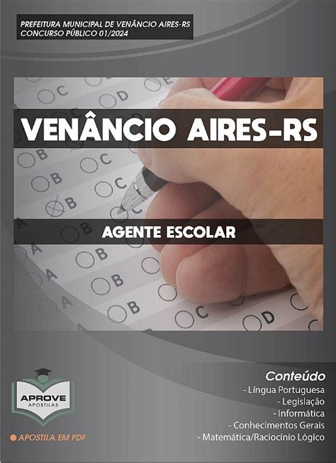 Apostila Ven Ncio Aires Agente Escolar Aprove Apostilas