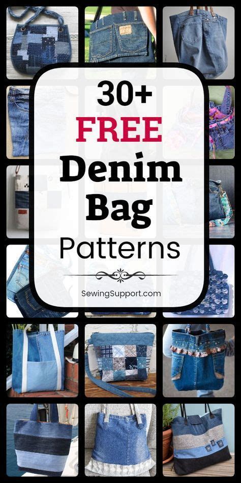 Upcycled Crafts Over Free Denim Bag Purse Patterns Tutorials And Diy