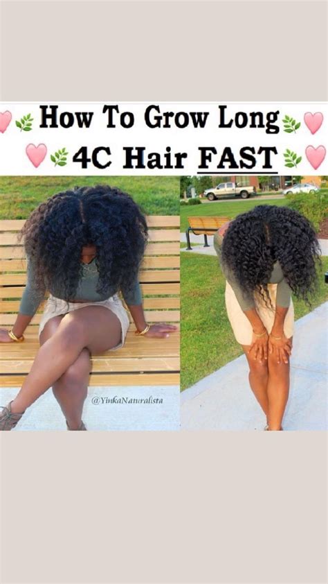 How To Grow Long 4c Hair Fast Natural Hair Styles Black Hair Growth