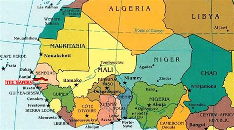 Maps Education And Other Information About The Gambia