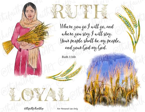 Women of the Bible: Ruth. Bible Journaling/faith Planner - Etsy