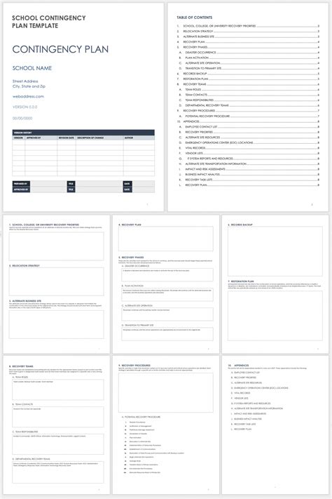 Free Contingency Plan Templates Smartsheet