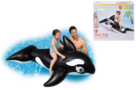 New Intex Whale Ride On Swimming Floats Pool Float Toy Iharttoys Ebay