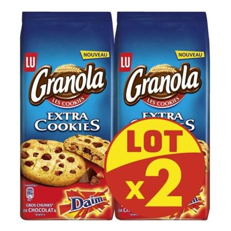 Lu Granola Extra Cookies Clats De Daim X G Cdiscount