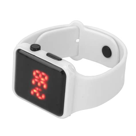 SALUTUYA montre LED Montre de sport écran LED forme carrée