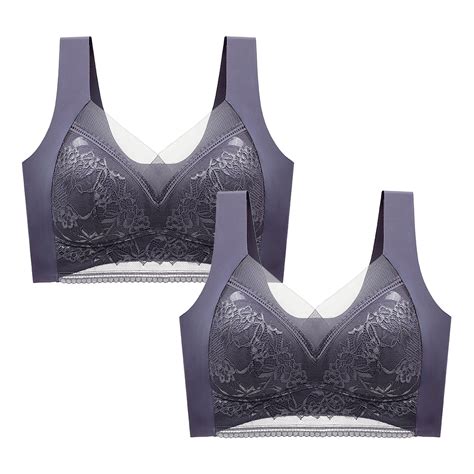 TAIAOJING Spaghetti Strap Sports Bras For Women Sexy Full Lace Flower