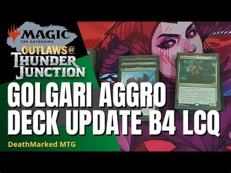 My OTJ Standard Golgari Aggro Deck Update B4 The Regional Champs LCQ