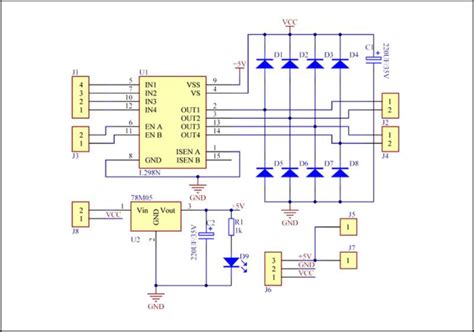 L298n Motor Driver Schematic Diagram Schematic Diagram Of L2