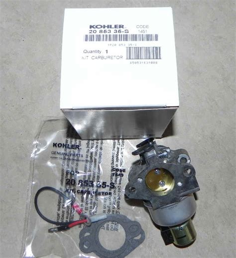 Kohler Carburetor Part No S