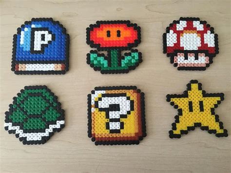 Perler Beads Mario Mario Hama Diy Perler Beads Perler Bead Art Pearler Beads Melty Bead