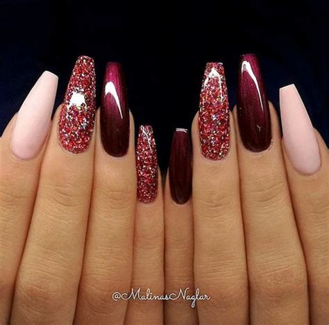 60 Trendy Glitter Coffin Nail Designs Xuzinuo Page 51