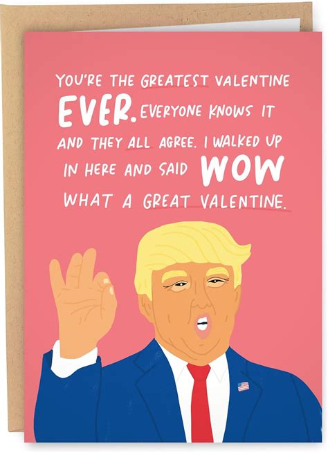 Sleazy Greetings Donald Trump Funny Valentines Day Card