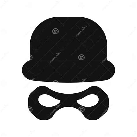 Incognito Mask Villain Or Robber Hide Face Element Black Silhouette