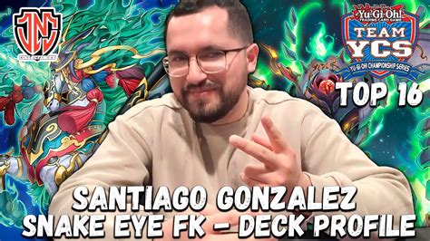 Top 16 3v3 YCS Las Vegas Snake Eye Fire King Deck Profile Ft