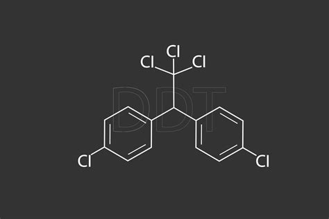 ddt molecular esquelético químico fórmula 37960266 Vector en Vecteezy