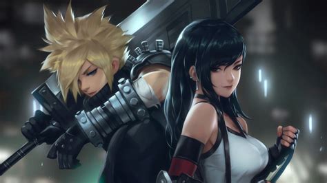 Final Fantasy 7 Remake Cloud Strife Tifa Lockhart Uhd 4k Wallpaper