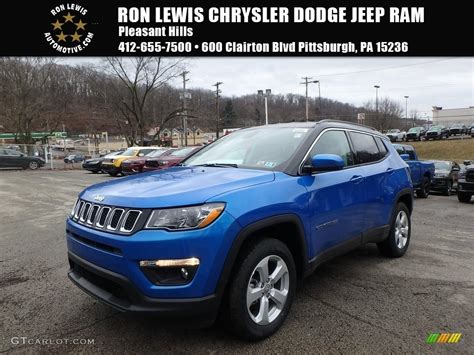 2018 Laser Blue Pearl Jeep Compass Latitude 4x4 125453467 Photo 13 Car Color