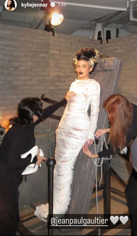 Kylie Jenner Wows As ‘bride Of Frankenstein In Jean Paul Gaultier Costume For Halloween