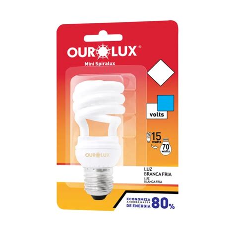 Lâmpada Fluorescente Compacta ESPIRAL 20WX220V 6400K OUROLUX 04221