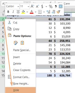 How To Remove Subtotals In Excel Pivot Table Methods Excelgraduate