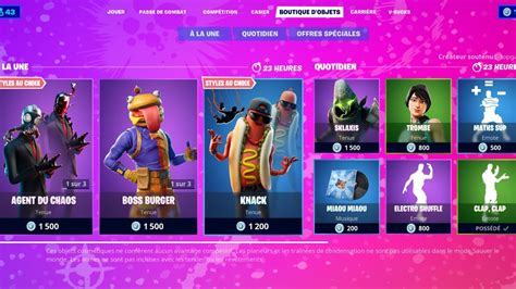 BOUTIQUE FORTNITE Du 24 Avril 2020 ITEM SHOP April 24 2020 YouTube