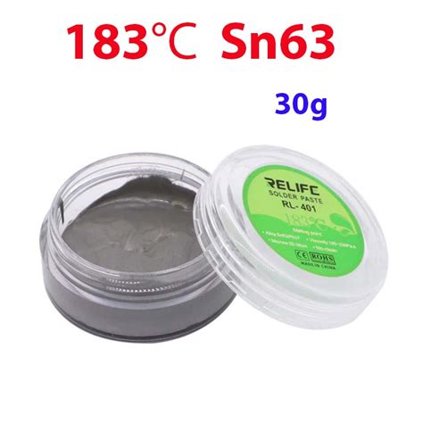 30g Pâte à souder 183 Sn63 Pb37 20 38um A2itronic