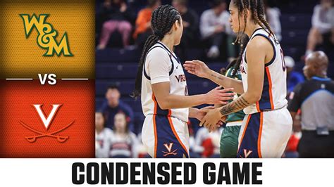 William Mary Vs Virginia Condensed Game 2023 24 ACC Womens