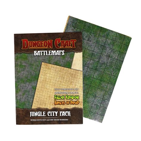 Dungeon Craft Battlemap Jungle City Brique And Braque