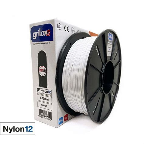 BLANCO NYLON12 GRILON FILAMENTO 3D 1 75MM 1KG Tecknicam3d Moron