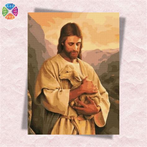 Christ With Lamb Diamond Art World Diamond Art World Kits