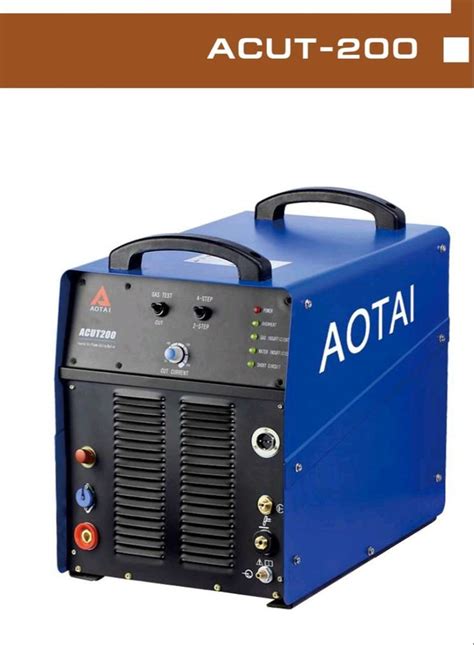 Aotai Cut 200 200amps Plasma Cutting Machine Automation Grade Semi Automatic Max Cutting