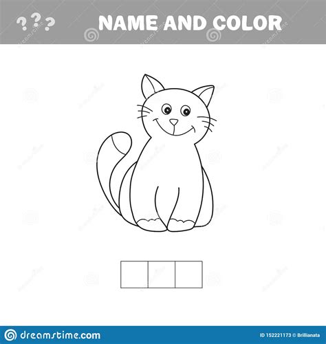 Petit Chaton Dr Le Livre De Coloration Jeu Ducatif Pour Des Enfants