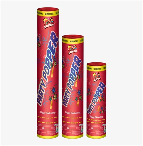 Party Popper Red Color - Color Poppers - 463x800 PNG Download - PNGkit