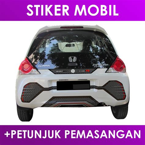 Jual Sticker Honda Brio Type R Bemper Belakang Shopee Indonesia