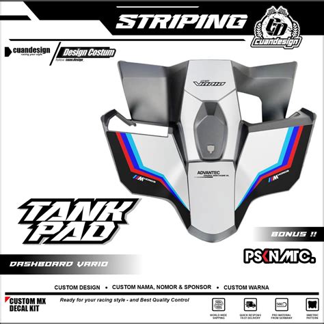 Jual STIKER STRIPING PELINDUNG DASHBOARD THANKPAD DECKPAD MOTOR