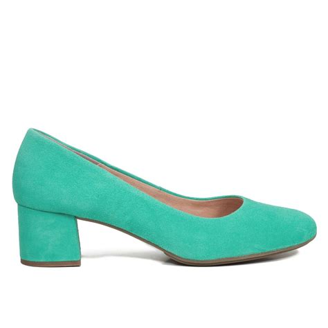 Venta Zapatos Tacon Verde Agua En Stock