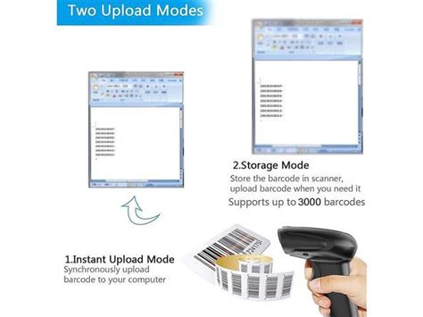 Wireless Handheld Barcode Scanner Versatile In Ghz Wireless Usb