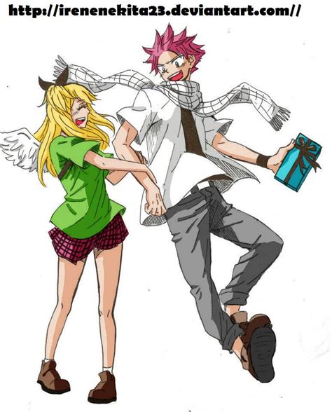 Natsu Dragneel and Lucy Heartfilia by Irenechii on DeviantArt