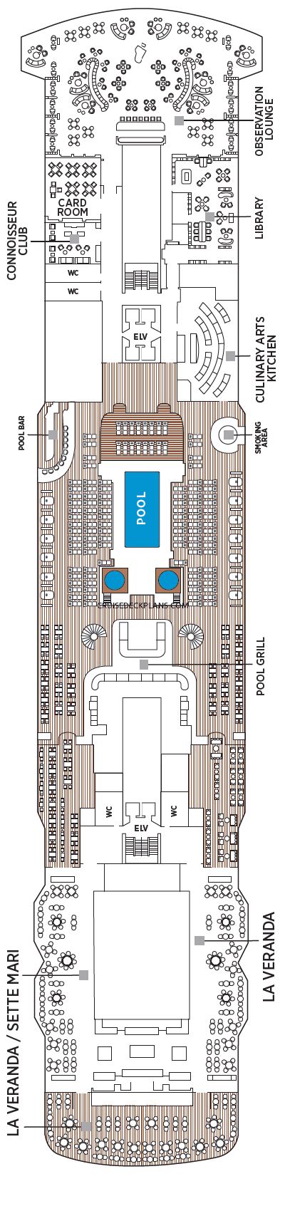 Seven Seas Grandeur Deck Plans Navigator Plans Regent Cruises