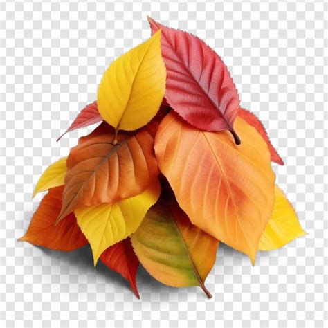 Premium PSD Autumn Leaf On Transparency Background Psd