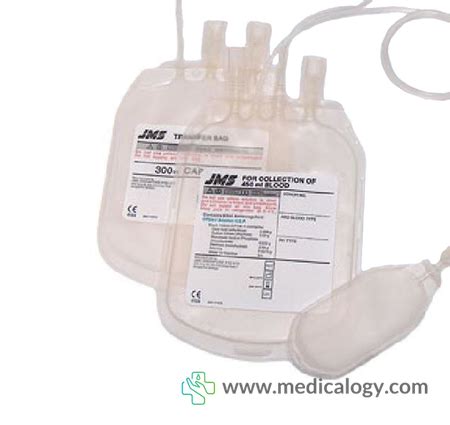 Jual Blood Bag JMS Single 350 Ml Per Pack Isi 10 Murah