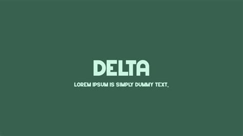 Delta Font Download Free For Desktop And Webfont