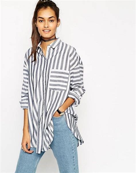 Oversized Stripe Shirt Oversized Striped Shirt Fashion Clothes