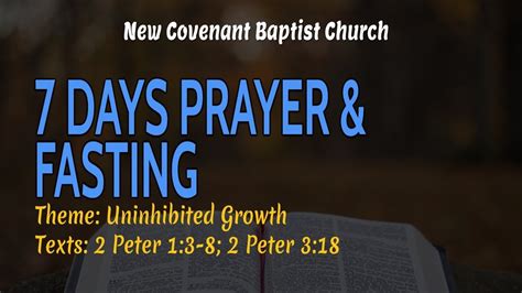 Ncbc Days Prayer And Fasting Programme For Day Youtube