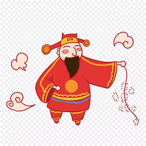 卡通手绘财神新年素材png图片素材下载 图片编号vqkmwjwq 免抠素材网