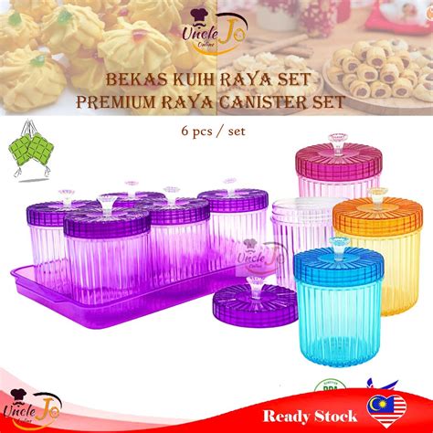 Bekas Kuih Raya Set Cookies Container Set Bekas Kuih Raya Balang