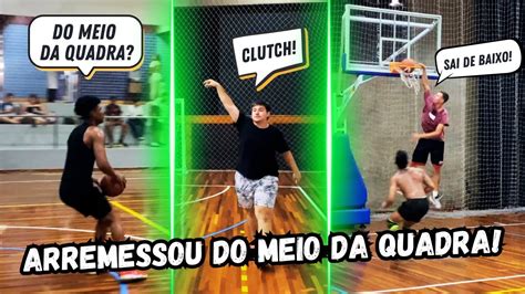 Ele Arremessou Do Meio Da Quadra No Rach O Basquete Streetball