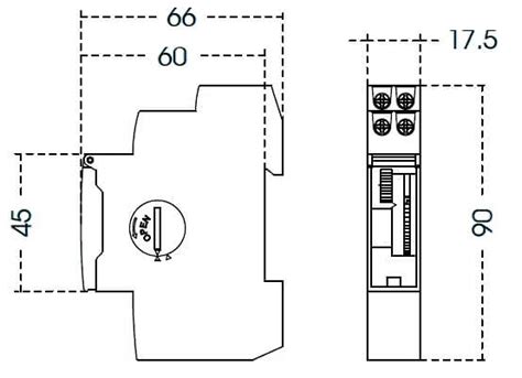 Interruptor Horario Analogico Modular Diario Uno Qrd Orbis Con