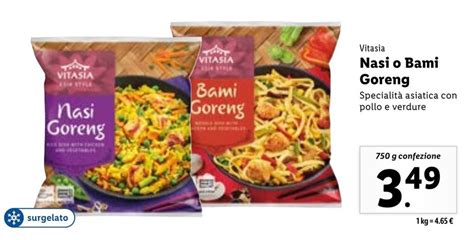 Vitasia Nasi O Bami Goreng G Confezione Offerta Di Lidl